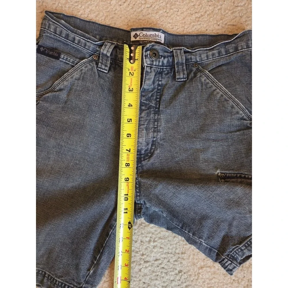 Columbia Denim Cargo Shorts Mens 30 Y2K Baggy Carpenter Skater Workwear Gorpcore